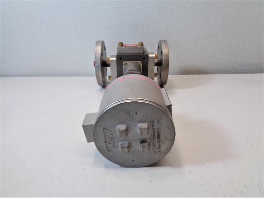 Max Machinery 3/4" 300# Stainless Steel Piston Flow Meter 214-417 and 276-525